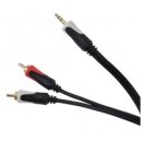 Kabel 3.5 wtyk stereo-2RCA audio 5m CABLETECH Basic Edition