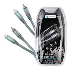 Kabel 2RCA-2RCA CABLETECH Silver Edition 1m
